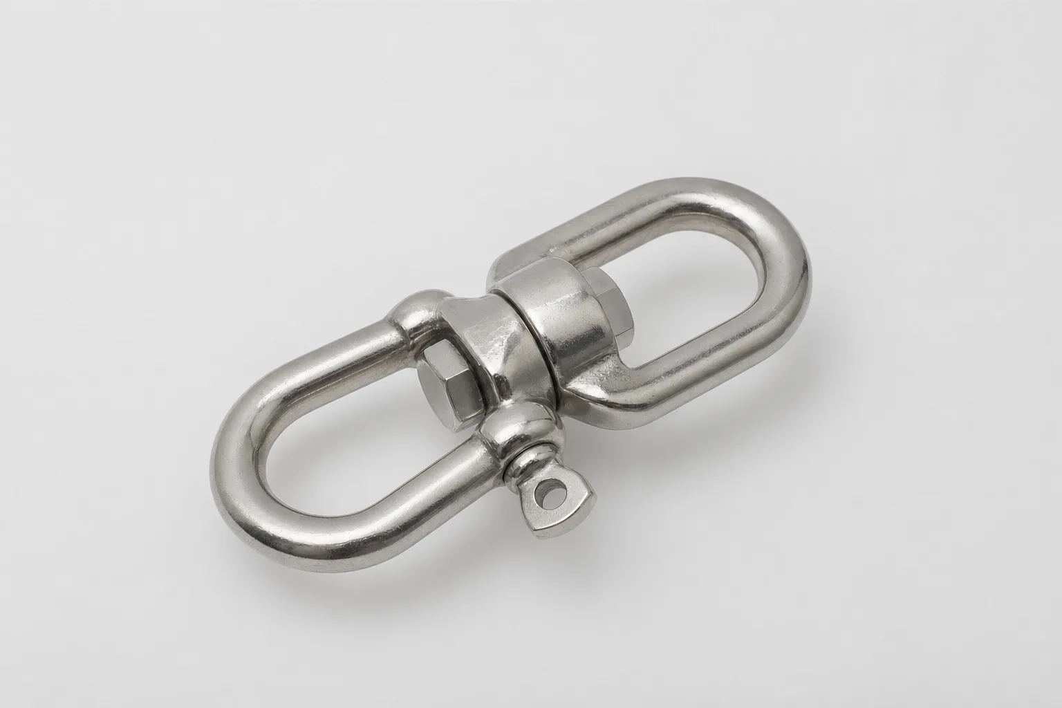 The interior of a marine chandlery with rope and deck fittings